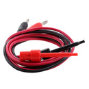 1Set 1M 4mm Silicone Banana Plug to Test Hook Clip Probe Lead Wire Cable Test Leads Kits