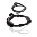 Throat Mic Acoustic Air Tube Earpiece Headset PTT Adjustable Anti-noise Neckband For Walkie Talkie Radio