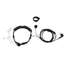 Throat Mic Acoustic Air Tube Earpiece Headset PTT Adjustable Anti-noise Neckband For Walkie Talkie Radio