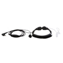 Throat Mic Acoustic Air Tube Earpiece Headset PTT Adjustable Anti-noise Neckband For Walkie Talkie Radio