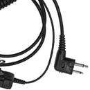 Coiled PTT Earpiece Headset Microphone For Motorola Walkie Talkie Radio
