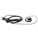Coiled PTT Earpiece Headset Microphone For Motorola Walkie Talkie Radio