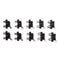 10pcs Solder Type Right Angle Female Jack 2 RCA Socket Connector Board DIY