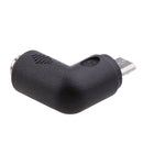 5Pieces Right Angle DC Power Micro USB Male To 5.5x2.1mm Female Adapter