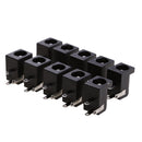 10 Pieces 5.5mmx2.1mm DC Power Supply Jack Socket Female PCB Mount Connector