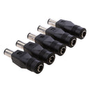 5Pieces DC Power Adapter 7.4x5.0mm Male Plug To 5.5x2.1mm Female Jack Connector