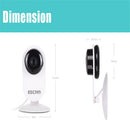 ESCAM Ant QF605 Wifi Mini Household IP Camera 1.0MP HD 720P Onvif P2P Indoor Surveillance Night Vision Security Wireless Camera -EU Plug
