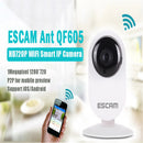 ESCAM Ant QF605 Wifi Mini Household IP Camera 1.0MP HD 720P Onvif P2P Indoor Surveillance Night Vision Security Wireless Camera -EU Plug