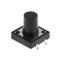 50pcs Tactile Push Button Switch Momentary Tact 12x12x12mm DIP Through-Hole 4pin