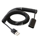 USB 2.0 Male to Female USB Cable Extended Extension Spring Cable Cord Extender for Laptop Computer PC 3m