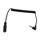 90 Degree Right Angled 3.5mm 4poles Audio Stereo Male to Female Extension Cable 1.5m Black