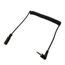 90 Degree Right Angled 3.5mm 4poles Audio Stereo Male to Female Extension Cable 1.5m Black