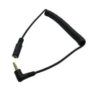 90 Degree Right Angled 3.5mm 4poles Audio Stereo Male to Female Extension Cable 1.5m Black