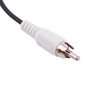 13-Inch 3.5mm Female to 2 Dual RCA Male - RCA to AUX Y Stereo Splitter Cable, Black