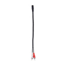 13-Inch 3.5mm Female to 2 Dual RCA Male - RCA to AUX Y Stereo Splitter Cable, Black