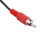 13-Inch 3.5mm Female to 2 Dual RCA Male - RCA to AUX Y Stereo Splitter Cable, Black