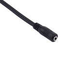 13-Inch 3.5mm Female to 2 Dual RCA Male - RCA to AUX Y Stereo Splitter Cable, Black