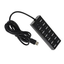 13-Port USB 2.0 Charging Hub Splitter for iMac, MacBook, MacBook Pro, MacBook Air, Mac Mini, Chrombook, Surface 3, Surface Pro 3, Surface Pro 4,Surface Book,PC, Laptop