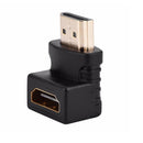 HDMI 90 Degree Right Angle Adapter High Speed HDMI Male to Female Connector Adapter for TV Stick
