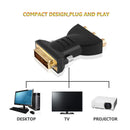 Standard DVI-I 24+5 Male To Black 3 RCA Female Connector Converter Adapter