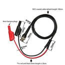 BNC Q9 To Dual 4mm Stackable Shrouded Banana Plug Test Leads Probe Cable
