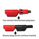 BNC Q9 To Dual 4mm Stackable Shrouded Banana Plug Test Leads Probe Cable