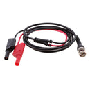 BNC Q9 To Dual 4mm Stackable Shrouded Banana Plug Test Leads Probe Cable
