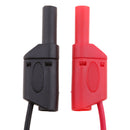 BNC Q9 To Dual 4mm Stackable Shrouded Banana Plug Test Leads Probe Cable