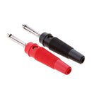 2PCS 4mm Copper Banana Plug Jack For Speaker Amplifier Test Probes Connector