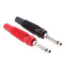 2PCS 4mm Copper Banana Plug Jack For Speaker Amplifier Test Probes Connector