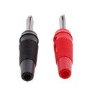 2PCS 4mm Copper Banana Plug Jack For Speaker Amplifier Test Probes Connector