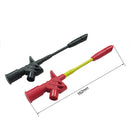 Black and Red Quick Piercing Test Needle Hook Clip Multimeter Testing Probe 4mm Socket