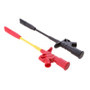 Black and Red Quick Piercing Test Needle Hook Clip Multimeter Testing Probe 4mm Socket
