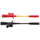 Black and Red Quick Piercing Test Needle Hook Clip Multimeter Testing Probe 4mm Socket
