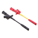 Black and Red Quick Piercing Test Needle Hook Clip Multimeter Testing Probe 4mm Socket