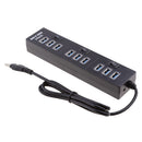 USB 2.0 Hub 10 Port USB Hub Splitter for Mac, Windows, Vista systems PC (Black)