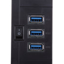 USB 2.0 Hub 10 Port USB Hub Splitter for Mac, Windows, Vista systems PC (Black)