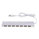 Aluminum USB 2.0 Hub 7 Port USB Hub Splitter for Mac, Windows systems PC Silver