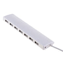 Aluminum USB 2.0 Hub 7 Port USB Hub Splitter for Mac, Windows systems PC Silver