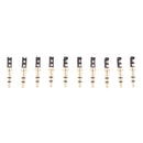 10Pieces 3.5mm 3 Pole Male Soldering Repair Headphone Audio Jack Plug Gold