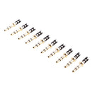 10Pieces 3.5mm 3 Pole Male Soldering Repair Headphone Audio Jack Plug Gold