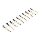 10Pieces 3.5mm 3 Pole Male Soldering Repair Headphone Audio Jack Plug Gold