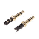 10Pieces 3.5mm 3 Pole Male Soldering Repair Headphone Audio Jack Plug Gold