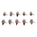 10 Pieces RCA Phono Chassis Panel Mount RCA Female Connector Socket
