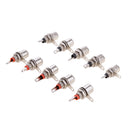 10 Pieces RCA Phono Chassis Panel Mount RCA Female Connector Socket