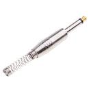 5 Pieces 1/4" Male 6.35mm Audio Cable Amplifier Connector Mono Connector Plugs with Spring for Guitar DIY Connector
