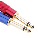 2Pieces 6.35mm 1/4 Inch Male DIY Stereo Plug Audio Adapter Connector Spring