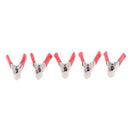 10 Pieces 75mm Insulated Testing Alligator Crocodile Clips Black Red