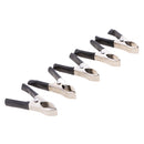 10 Pieces 75mm Insulated Testing Alligator Crocodile Clips Black Red