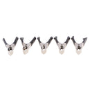 10 Pieces 75mm Insulated Testing Alligator Crocodile Clips Black Red